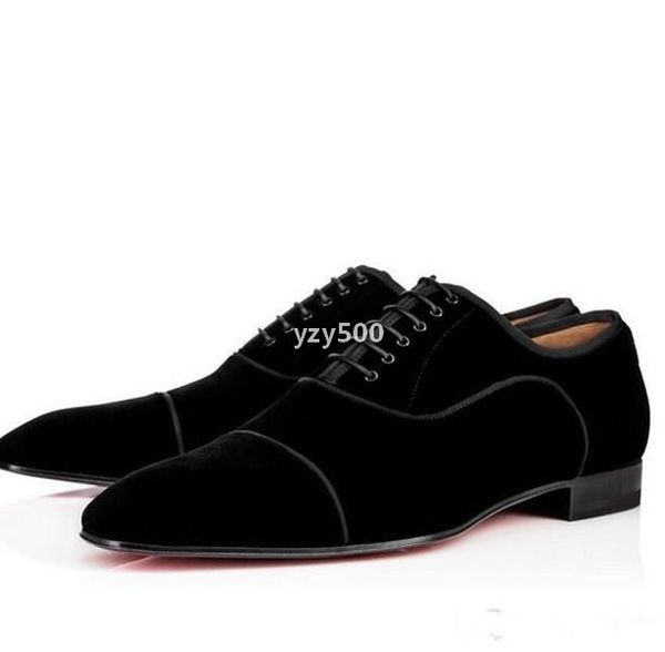 

red-bottoms christians brand fashion gentleman shoes greggo orlato flat genuine leather oxford shoe mens walking flats wedding party sue dbo, Black