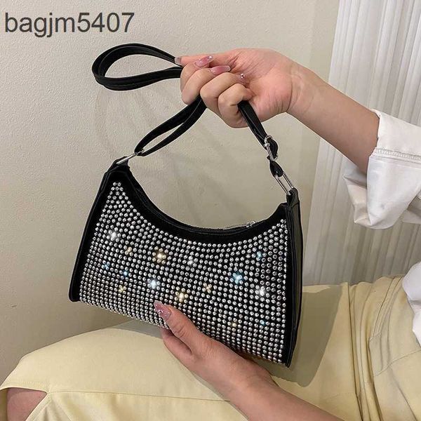 

2023 fashion rhinolite bag 80% discount wholesale and retail popular korean underarm summer new women's inlaid single shoulder msenger