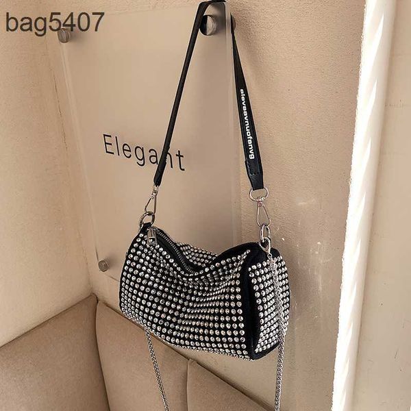 

2023 women's diamond bag 70% discount wholesale retail new texture small fashion single shoulder portable msenger sier ball chain