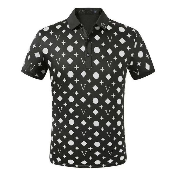 

2023ss fashion designer casual men's polo t-shirt snake flower embroidery men's polo shirt high street fashion polo shirt men, White;black