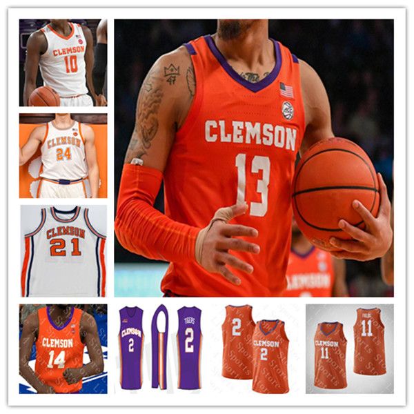 

custom clemson tigers college basketball jerseys chase hunter hunter tyson pj hall brevin galloway alex hemenway ian schieffelin rj godfrey, Black