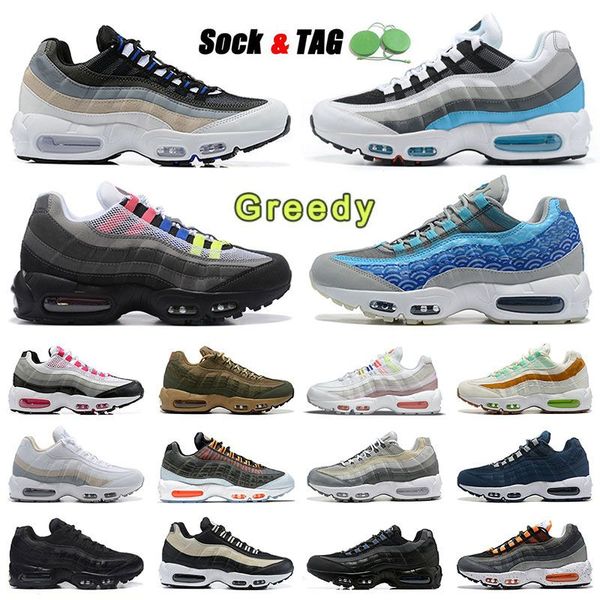 

bw og 95 fashion running shoes 95s greedy 3.0 neon grey ultra brown premium pink crystal blue comfortabl designer outdoor sport sneakers tra