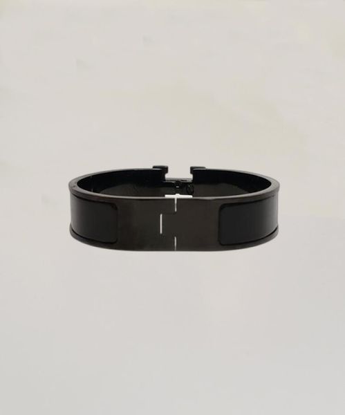 

designer h bangle men women black letter bracelets luxury design jewelry colorfast hypoallergenic7387915