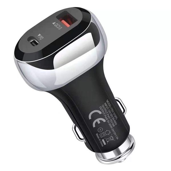 

20W Fast Charger Portable 2 Port USB Type-C PD Charge Quick QC3.0 Mobile Phone Chargers Car Accessorie Auto Replacement Part