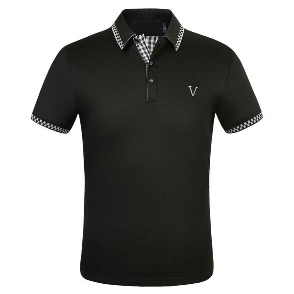 

men's polos t shirt 2023aa designer casual men's polo t-shirt snake flower embroidery men's polo shirt high street fashion po, White;black