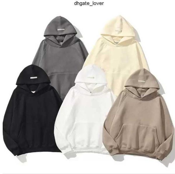

designer hoodie ess warm hooded sweater suit mens womens fashion streetwear pullover sweatshirts loose hoodies lovers clothing4oni, Black