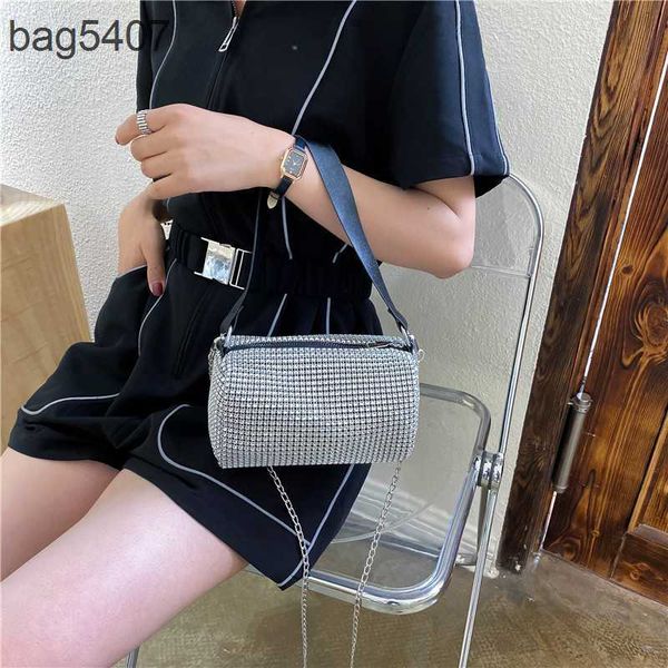 

2023 new drill bag 80% discount wholesale and retail net red small women's summer fashion single shoulder round foreign style portable