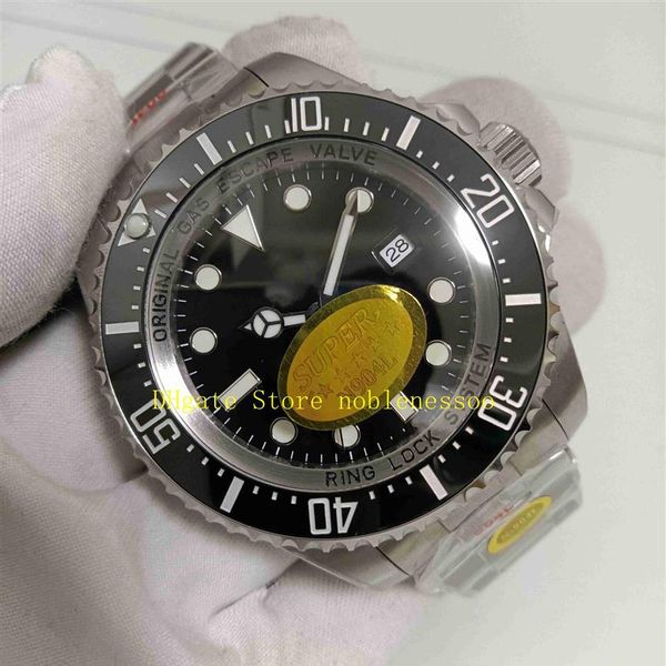 

2 color super n factory cal 3135 movement watches real po men's 904l steel 44mm 126660 ceramic bezel bracelet 116660 black293i, Slivery;brown