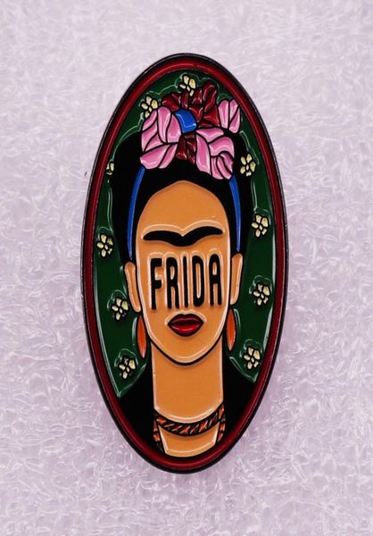 

gorgeous feminism enamel pin wrap clothes lapel brooch fine badge fashion jewelry friend gift frieda brooch feminist badge1259515, Blue