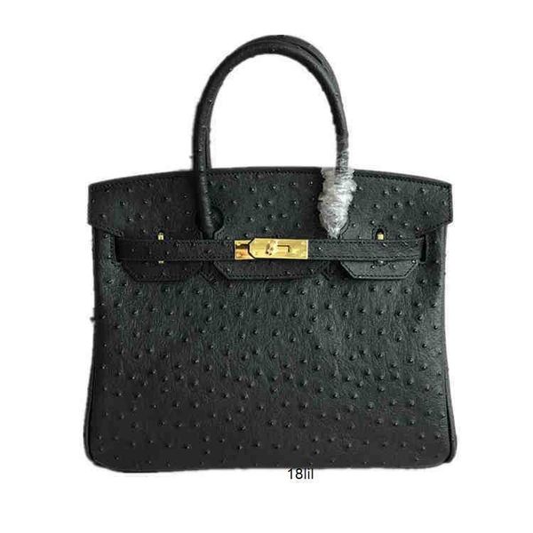 

designer bags birkin herme cowhide women hair fahion otrich pattern portable one houlder lant pan handbag with
