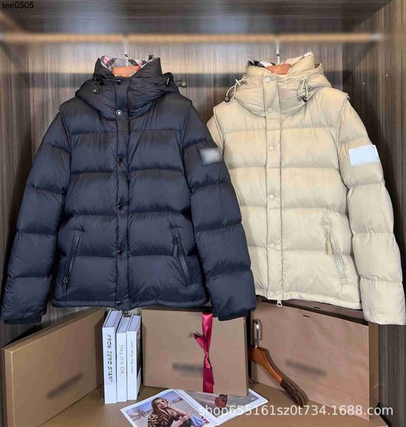 

designer black high-end b high-end zhou dongyu's detachable hooded down jacket size