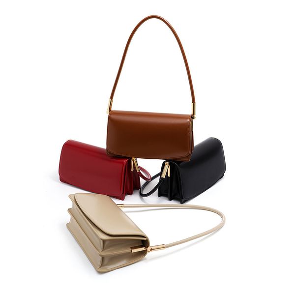 

the new senior fashion designers bags retro leather women's bag for autumn and winter 2022 is simple and shoulder lady handbags 23cm
