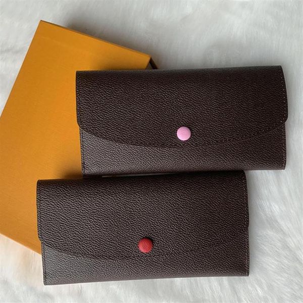 

whole fashion luxurys designers single zipper pocke women leather wallet long purse with orange box card 19 10 2cm shippi254m, Red;black