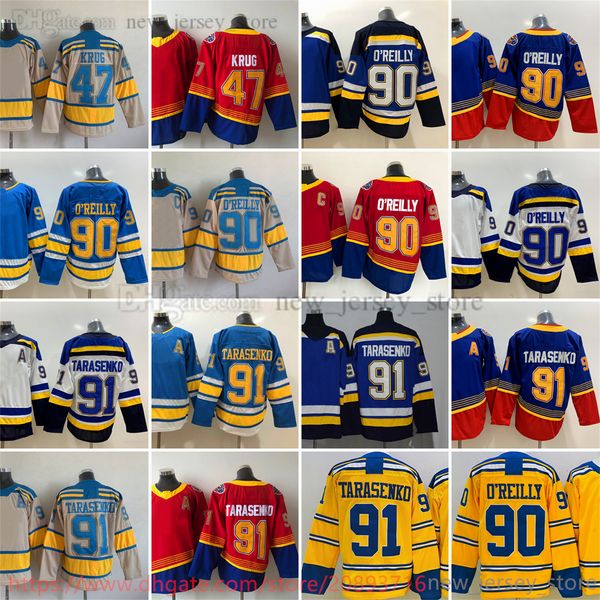 

movie college ice hockey wears jerseys stitched 90ryano'reilly 91vladimirtarasenko 47toreykrug men blank jersey, Black