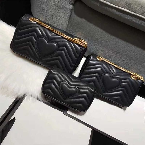 

designer famous brand bags leather handbag new chain luxury women's tote bag