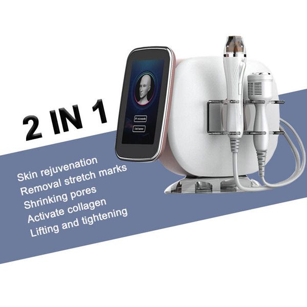 

2023 fractional microneedle 2 in 1 with cold hammer machine for acne scar removal stretch mark removal for beauty salon