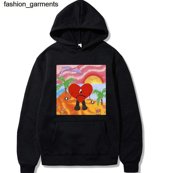 

designer men's hoodies sweatshirts new anime un verano sin ti bad bunny new album hoodie men's hoodie, Black