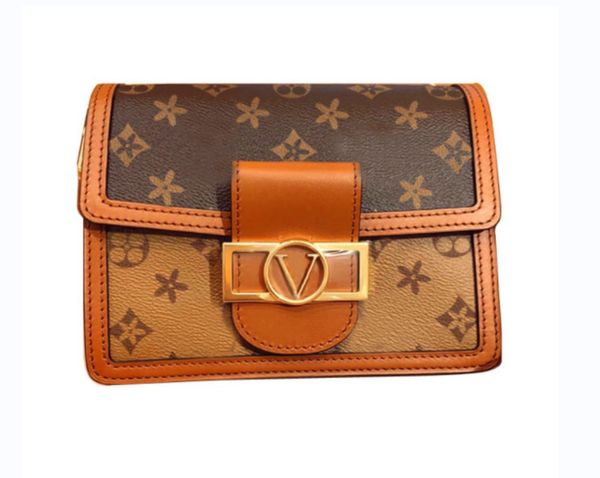 

luxury designer bags classic printing pu leather double color design fashion handbag shoulder bag multi color handbags wallet flower pattern