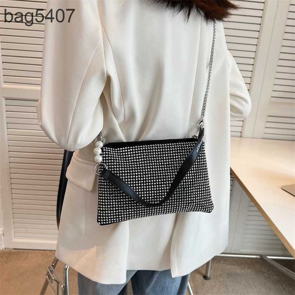 

2023 women's diamond bag 70% discount wholesale retail new fashion armpit portable msenger female summer letter