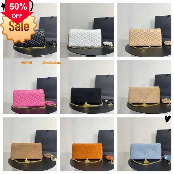 

luxury designer shoulder bags women's stylish retro style fringe chain messenger matte black elegant crossbody bag factory direct sale