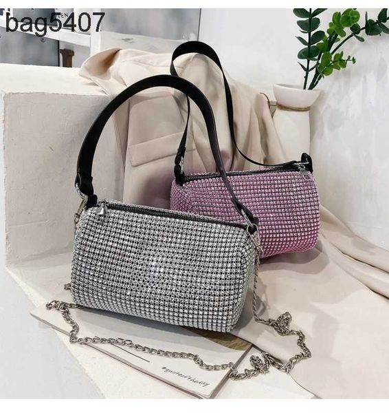 

2023 women's diamond bag 70% discount wholesale retail fashion european and style shiny bucket leisure chain msenger portable shoulder