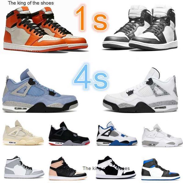 

jumpman 1 1s mens basketball shoes 4 4s sail obsidian unc silver toe black cat bred pure money starfish fire men sports women sneakers