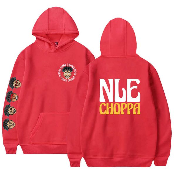 

nle choppa hoodie sweatshirt cosplay longsleeve hip-hop style pullover clothes, Black