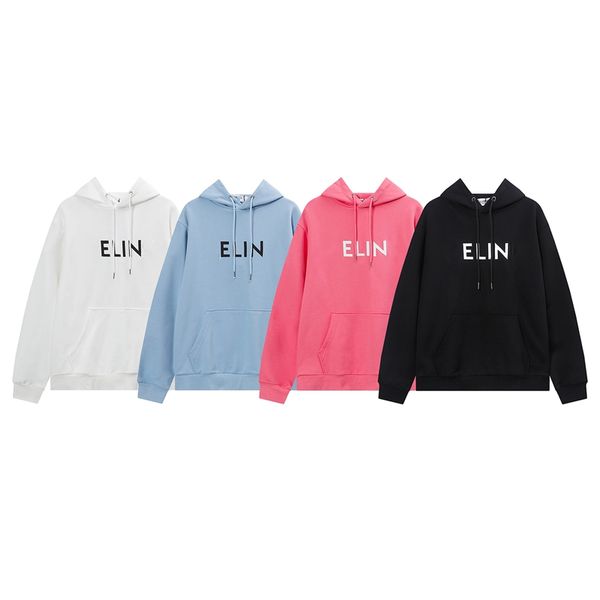

autumn winter mens hoodies sweatshirts designer hoodie women couple high street fashion printed casual loose hooded pure cotton sweaters cl, Black