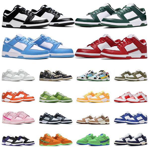 

big size reverse panda men casual shoes outdoor sneakers unc coast michigan green grey fog medium olive triple pink women sports trainers