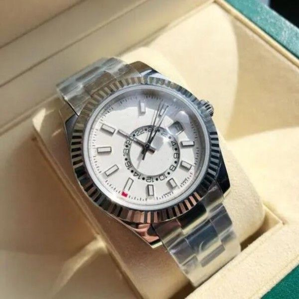 

2022 new fashion mens automatic mechanical watches 36mm full stainless steel hardlex glass watch buisness style classic wristwatches de luxe, Slivery;brown