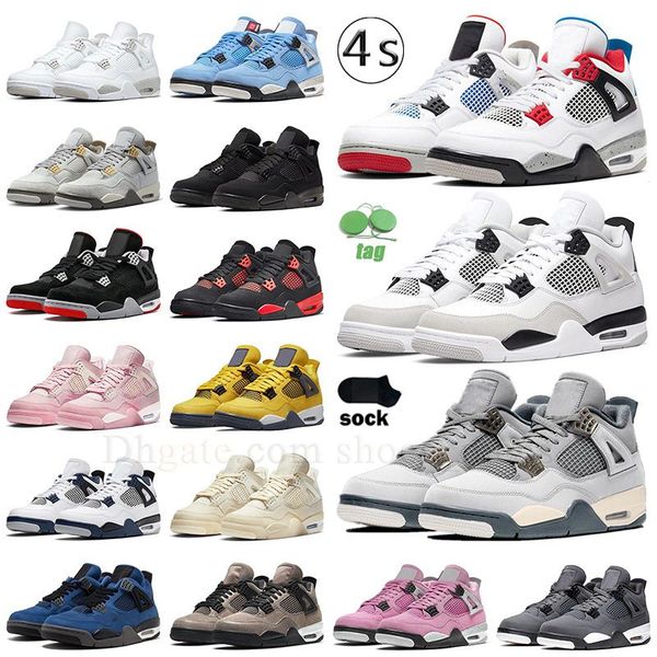 

jumpman 4 basketball shoes j4 4s wholesale sail military black cat midnight navy bred pn dust craft 2023 canyon purple red thunder universit