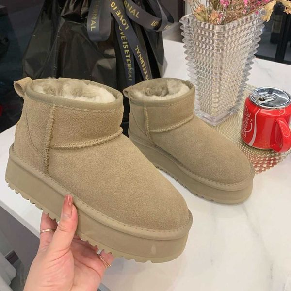 

australia australian tasman ankle boots women tazz slippers womens ultra mini half suede sheepskin wool snow boot designer warm shearing fur, Black