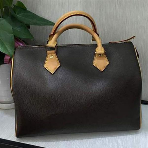 

fashion women duffel bags brown flower 25 30cm 35 designer leather handbags for ladies speedy classic bag high-quality333b
