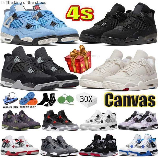 

4 4s zen master designer basketball shoes men women jumpman black cat canvas white oreo cool grey red thunder bordeaux sail metallic diy