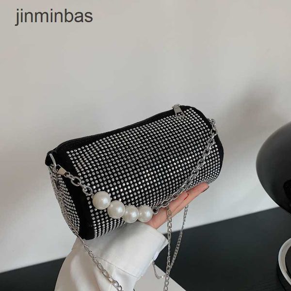 

2023 fashion diamond bag 60% discount wholesale retail bright small women's barrel simple casual one shoulder crossbody