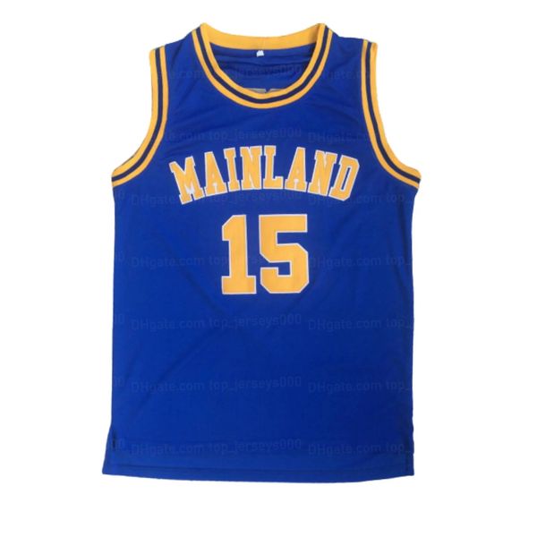 

custom vince carter #15 mainland high school jersey sewn any name number size s-4xl, Black