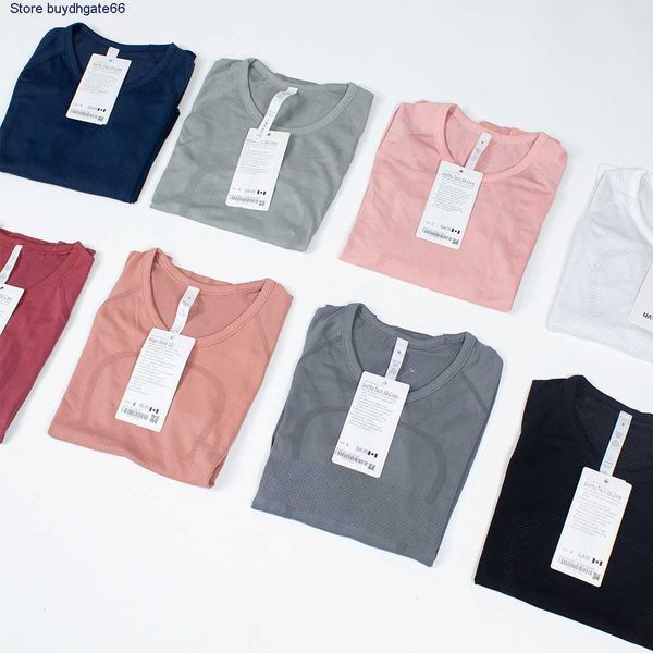

new trendy yoga brand lu's t shirts 2023 women's suit swiftly tech sports long sleeve 2.0 tight quick drying fitness knitted spand, White