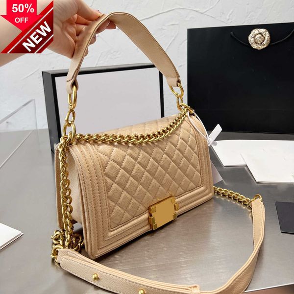 

women's brand designers shoulder bags fashion texture diamond diamond-shaped coyote classic gold hardware chain strap crossbody factory