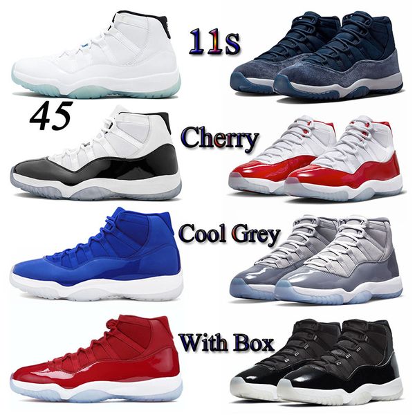 

midnight navy with box 11 basketball shoes jumpman 11s men women men women win like concord high white pure violet cherry infrared blue snea