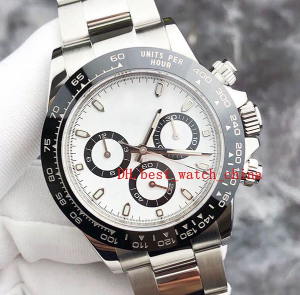 

2022 watch asia 2813 sport 116500 white dial men 40mm automatic mechanical ceramic bezel men's watch panda sapphire date is just a chri, Slivery;brown