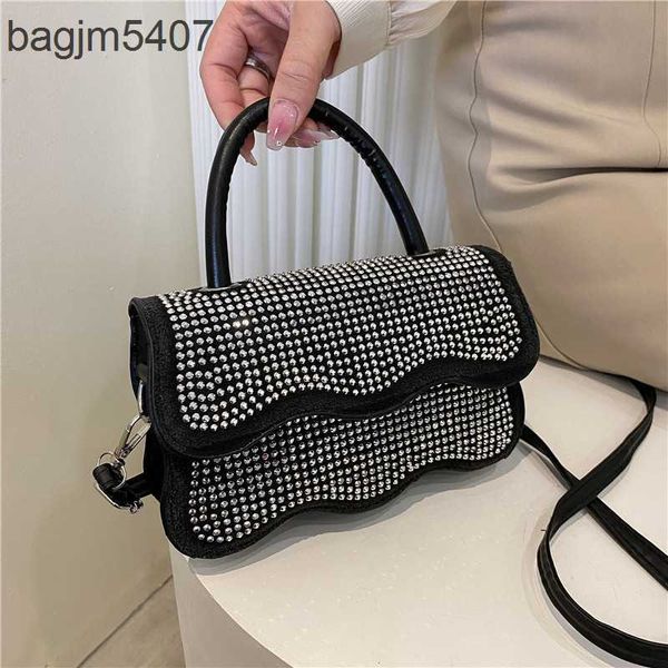 

2023 new drill bag 80% discount wholesale and retail simple women fashion handbag shoulder yangqi small square