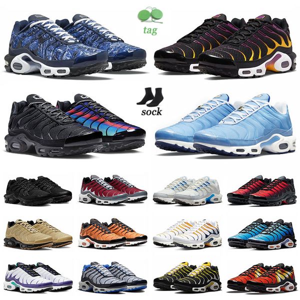 

with box aling tn plus running shoes mens womens hyper royal blue graphic prints unity gradient red rose pink orange black yellow worldwide