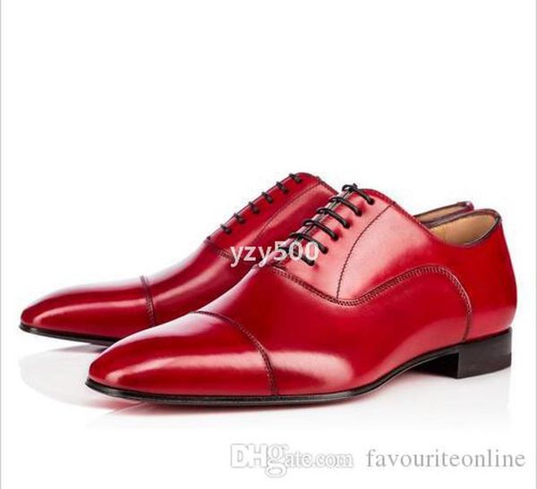 

red-bottoms christians fashion new mens womens shoes greggo orlato flat genuine leather oxford shoes walking flats wedding party loafers bsm, Black