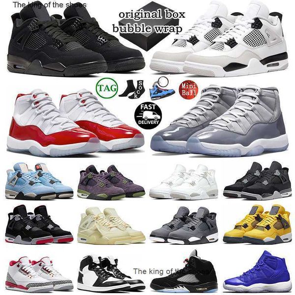 

retro basketball shoes trainers sports sneakers black cat red thunder sail university blue bred patent cool grey concord 4 mens 4s womens