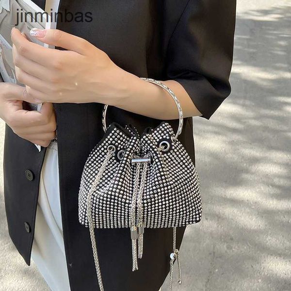 

2023 women's diamond bag 55% discount wholesale retail summer new style bright handbag fashion trend chain one shoulder crossbody set h