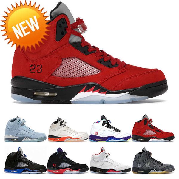 

new 5s men basketball shoes 5 bluebird raging shattered backboard race oreo fired red hyper royal anthracite mens sports sneakers, Black