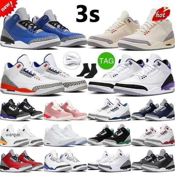 

3s amg retro triple white cement men women basketball shoes neapolitan rust pink knicks jumpman 3 men sports tra air jordas jorden shoe