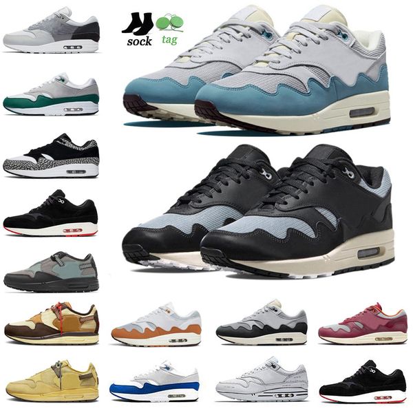 

men 1 anniversary 87 mens running shoes custom casual womens maxes 1s 87s triple white red south beach classic zapatos trainers designer sne