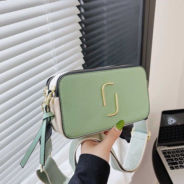 

retail women bags new 2022 contrast color small square bag trend letter single shoulder messenger bag268f, Red;black