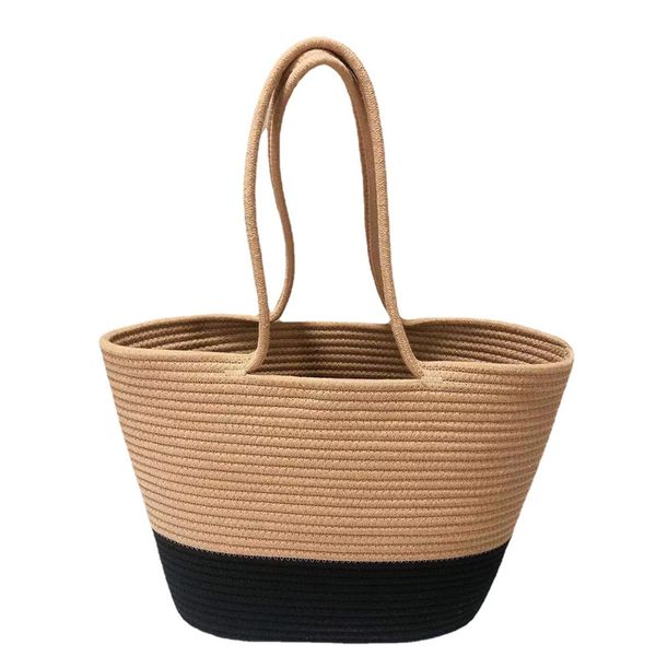 

new cotton bag large capacity handbag commuter shoulder bag artistic travel simple fashion makeup bags